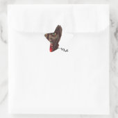 krampus merry kerst ster sticker (Tas)