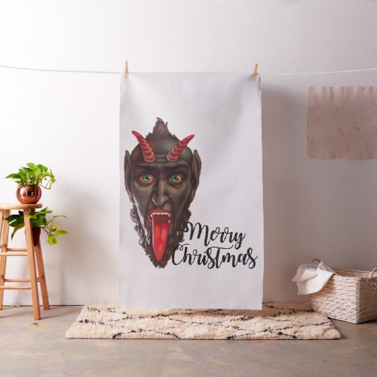 krampus merry kerst stof (Voorbeeld)