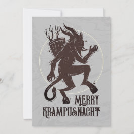 Krampus Merry krampusnacht Kerstfeestdag Feestdagenkaart