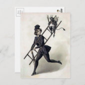  Krampus met dame Briefkaart (Voorkant / Achterkant)