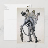  Krampus met dames Briefkaart (Voorkant / Achterkant)