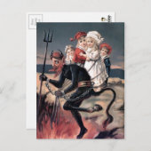  Krampus met Kinderen Briefkaart (Voorkant / Achterkant)