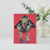  Krampus met Puppets Briefkaart (Staand voorkant)
