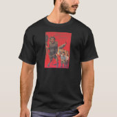 Krampus met slechte kinderen t-shirt (Voorkant)