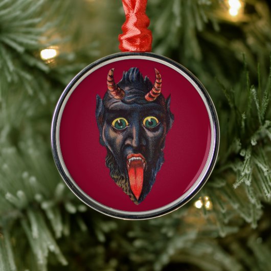 Krampus Metalen Ornament (Boom)