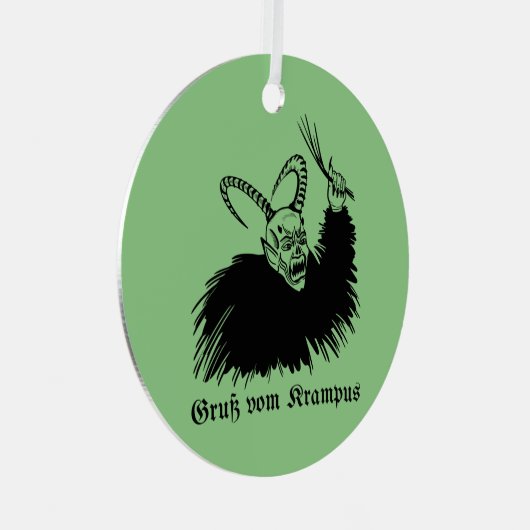 Krampus Metalen Ornament (Voorkant Rechts)