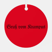 Krampus Metalen Ornament (Achterkant)