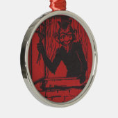 Krampus Metalen Ornament (Rechts)