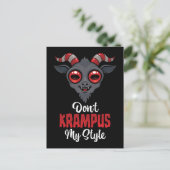 Krampus Mijn Stijl Niet Briefkaart (Staand voorkant)