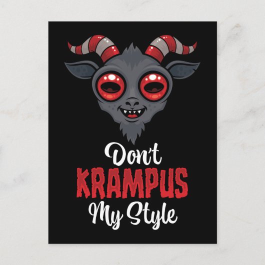Krampus Mijn Stijl Niet Briefkaart (Voorkant)