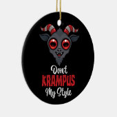 Krampus Mijn Stijl Niet Keramisch Ornament (Rechts)