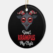 Krampus Mijn Stijl Niet Keramisch Ornament (Links)
