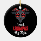 Krampus Mijn Stijl Niet Keramisch Ornament (Achterkant)