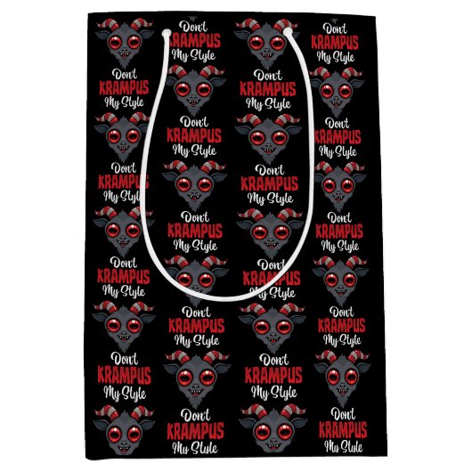 Krampus Mijn Stijl Niet Medium Cadeauzakje (Voorkant)