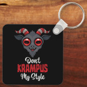 Krampus Mijn Stijl Niet Sleutelhanger (Achterkant)