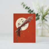 Krampus Moon Briefkaart (Staand voorkant)