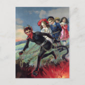 Krampus naar de hel briefkaart (Voorkant)