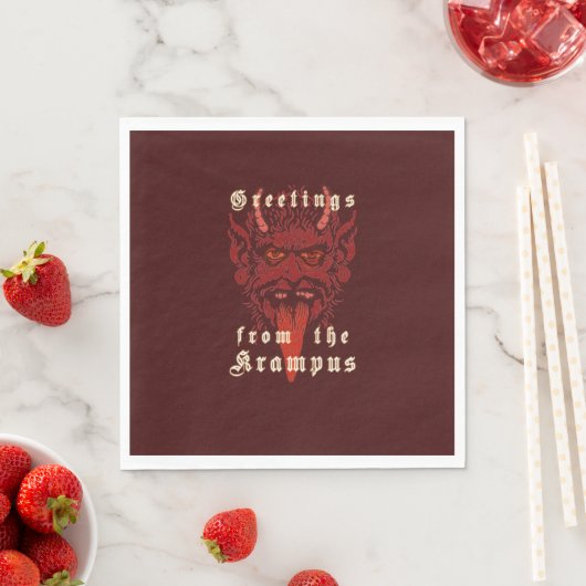 Krampus Napkins Servet (Insitu)