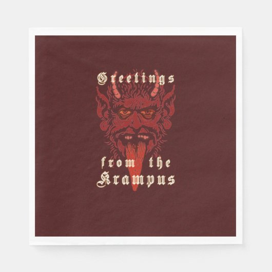 Krampus Napkins Servet (Voorkant)