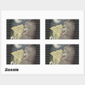 KRAMPUS NAUGHTY KINDEREN LIJST KERST STICKERS (Vel)