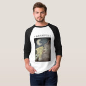 KRAMPUS NAUGHTY LIST, CHRISTMAS 3/4 SLEEVE T-SHIRT (Voorkant volledig)