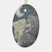 KRAMPUS NAUGHTY LIST, CHRISTMAS GOTHIC ORNAMENT Ov (Links)