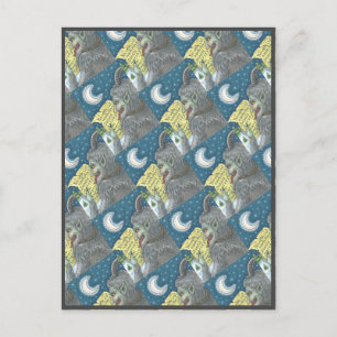 KRAMPUS NAUGHTY LIST, SCARY CHRISTMAS VERHAAL BRIEFKAART