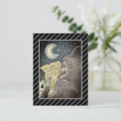 KRAMPUS NAUGHTY LIST, SCARY CHRISTMAS VERHAAL BRIEFKAART (Staand voorkant)