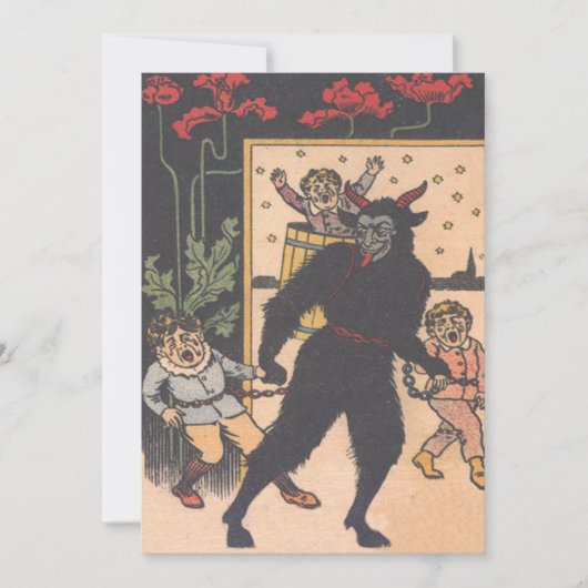Krampus neemt stoute kinderen mee (Voorkant)