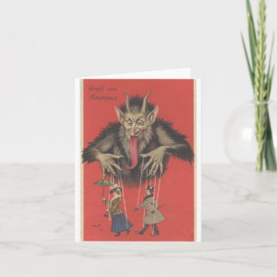 Krampus Note Card Feestdagen Kaart