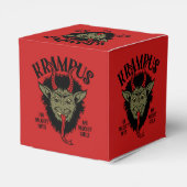 Krampus Ondeugend Gezicht Favor Box Bedankdoosjes (Achterkant)