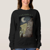 KRAMPUS ONDEUGENDE LIJST, KERSTMIS SWEATSHIRT Dame (Voorkant)