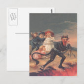 Krampus ontvoert kinderen briefkaart (Voorkant / Achterkant)