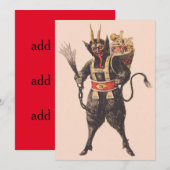Krampus ontvoert kinderen met roeispaan (Voorkant / Achterkant)