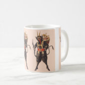 Krampus ontvoert kinderen met roeispaan koffiemok (Voorkant rechts)