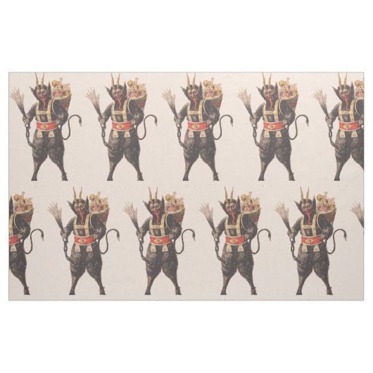 Krampus ontvoert kinderen met roeispaan stof (Yard (91,4 cm))