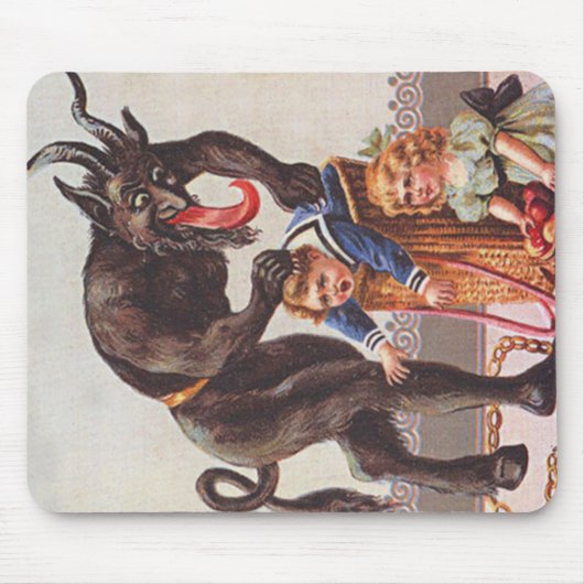 Krampus ontvoert kinderen muismat (Voorkant)