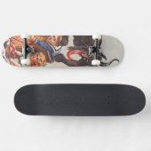 Krampus ontvoert kinderen persoonlijk skateboard (Horizontaal)