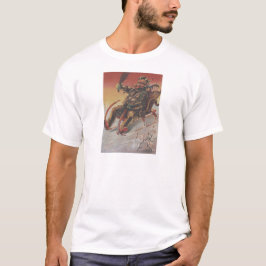 Krampus ontvoert kinderen slee t-shirt
