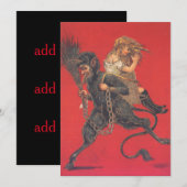 Krampus ontvoert meisje (Voorkant / Achterkant)