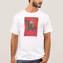 Krampus ontvoert meisje t-shirt