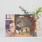 Krampus ontvoert stoute kinderen (Staand voorkant)