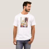 Krampus ontvoert stoute kinderen t-shirt (Voorkant volledig)