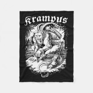 Krampus Ontwerp Kerstseizoen Kwaad Pyjama Xmas Fleece Deken