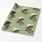 Krampus pakpapier groen (Uitgerold)