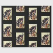 Krampus pakpapier zwart (Vlak)