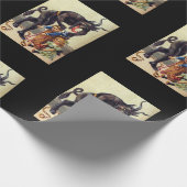 Krampus pakpapier zwart (Hoek)