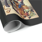 Krampus pakpapier zwart (Rol Hoek)