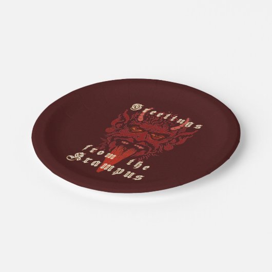 Krampus paper bord (Gekanteld)