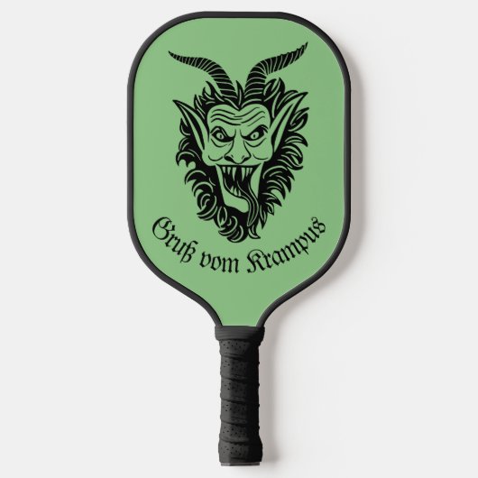 Krampus Patroon Pickleball Paddle (Voorkant)